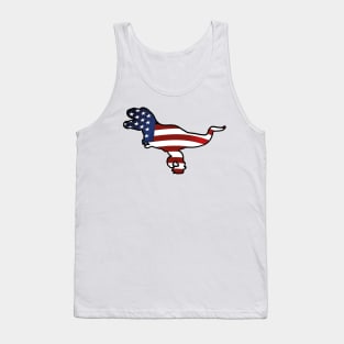 American Flag T-Rex Funny Dinosaurs Tank Top